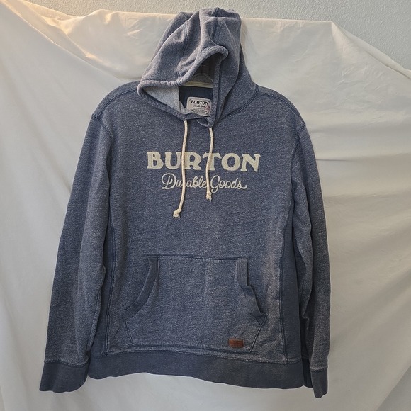 Burton Tops - Burton Women's Hoodie Sweatshirt Blue Size S "Burton Durable Goods" Spellout‎